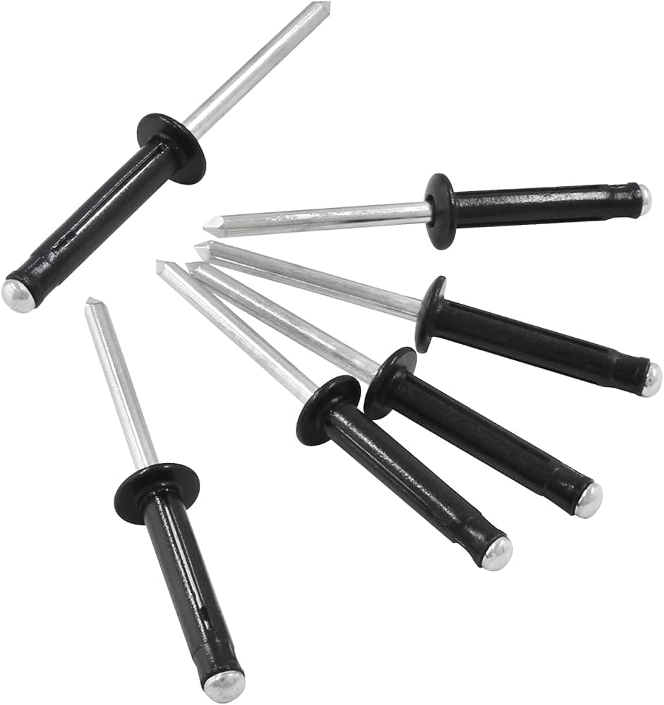 AS4-4 Rivets x 1000 Black - Black (Hware)