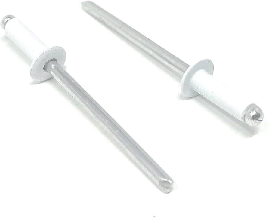 AS4-3 Rivets x 1000 White - Pearl White Gloss D1000 (Ga078A)