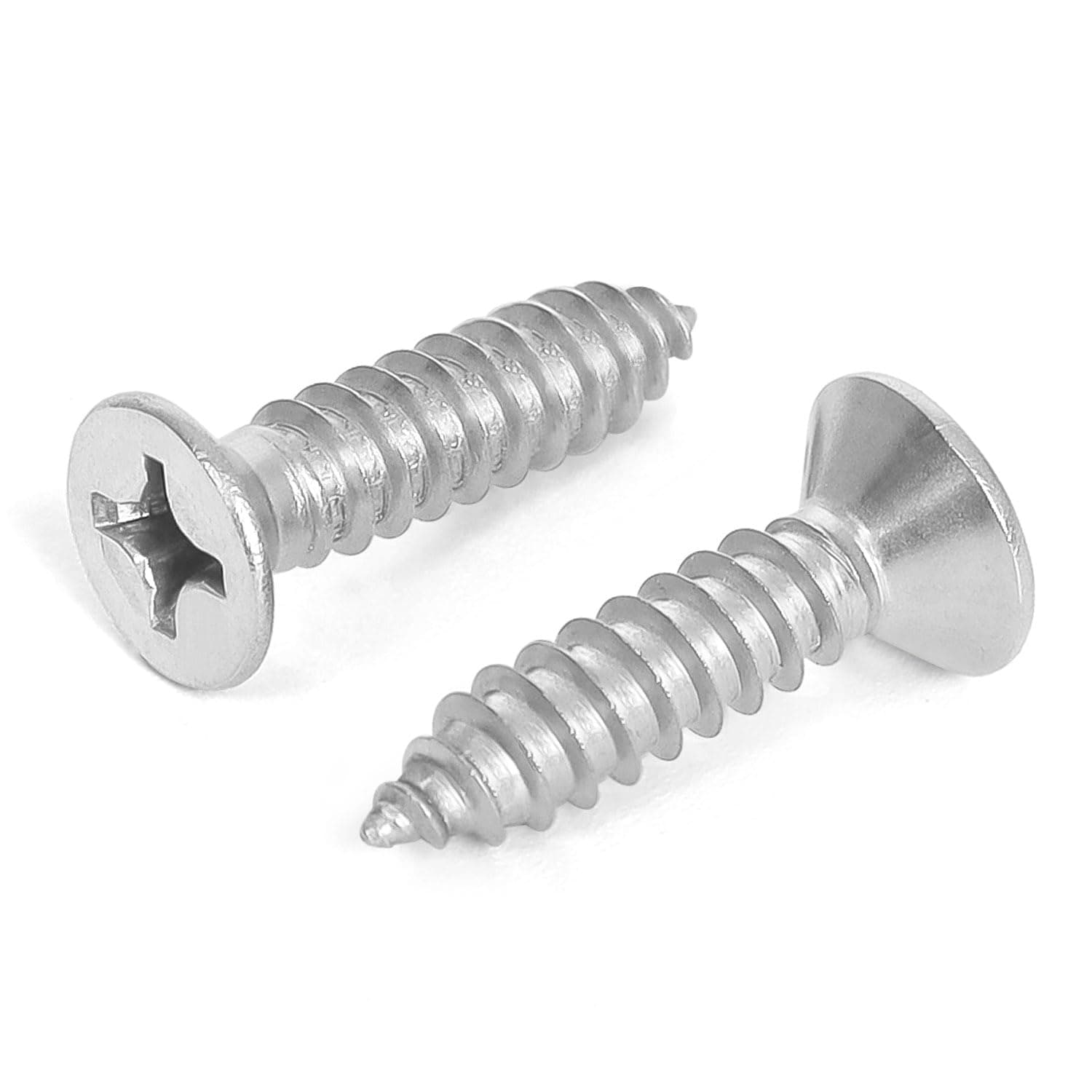 6G x 3/4 (19mm) 304SS Phil #2 Csk 4G Head Screw x 1000 - Satin Stainless Steel (Hware)