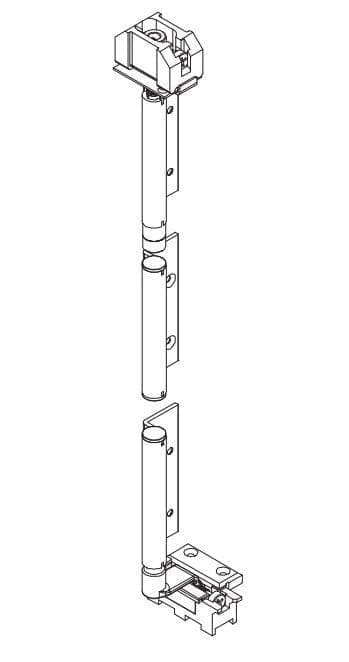 E2Acps Concealed Pivot Set SS - Satin Stainless Steel (Hware)