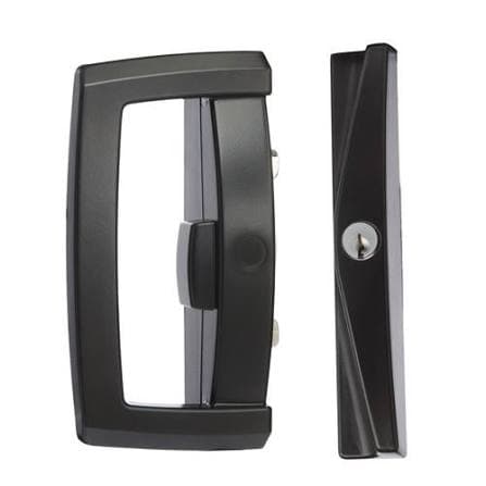 Onyx D Handle/Slim Pull Uni Strike No Cyl BLK - Black (Hware)