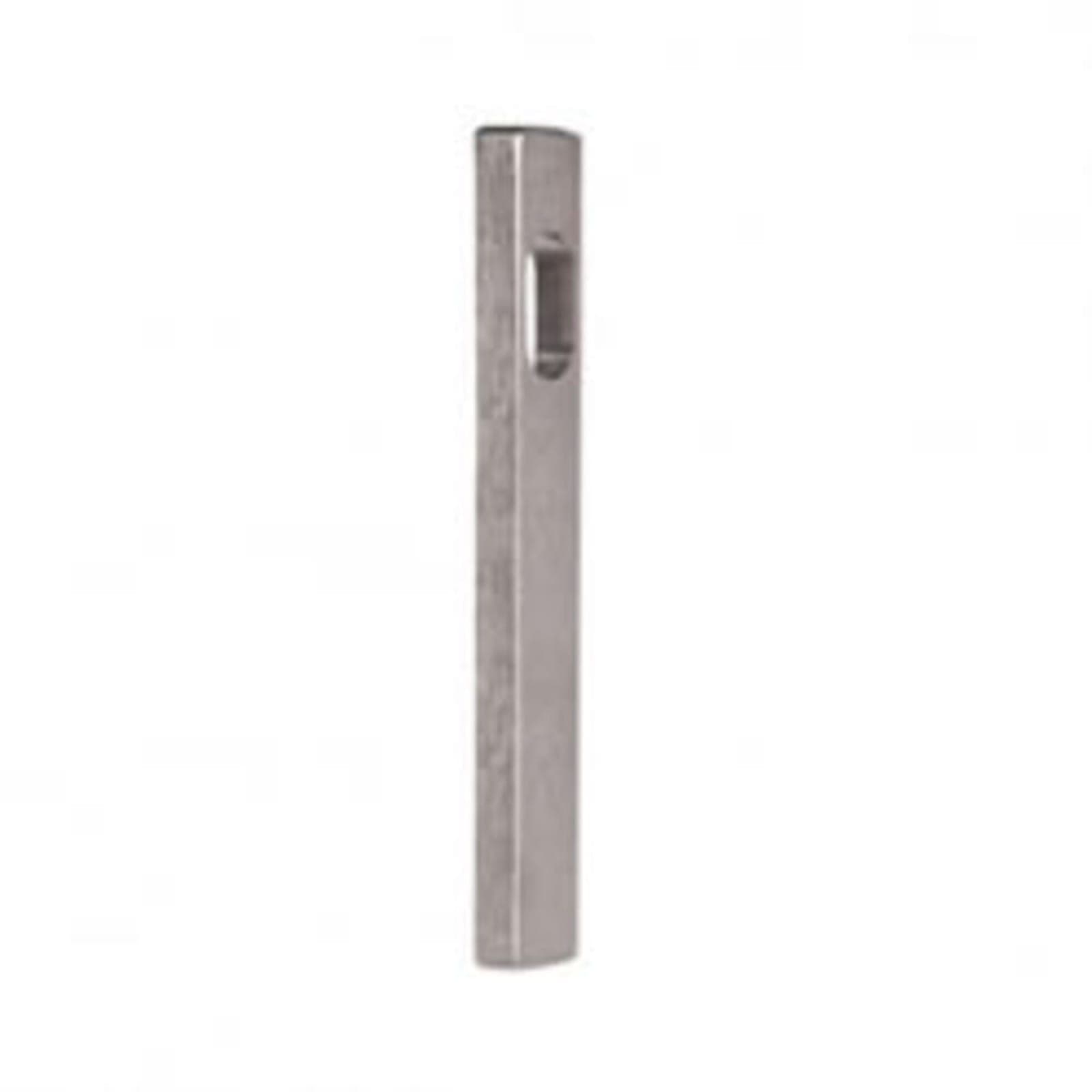 4800SC External Square End Plate With Cylinder Hole Sc - Satin Chrome (Hware)