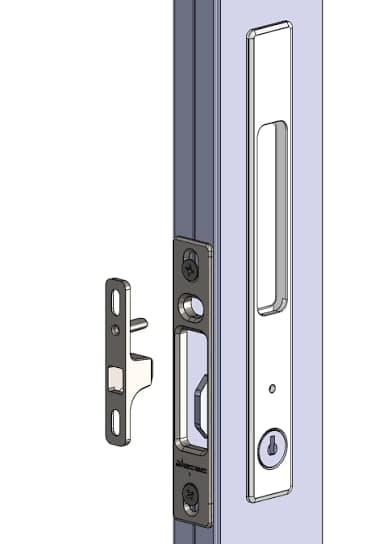 Triser Flush Sliding Window Lock Keyed D101 - Black - Black (Hware)