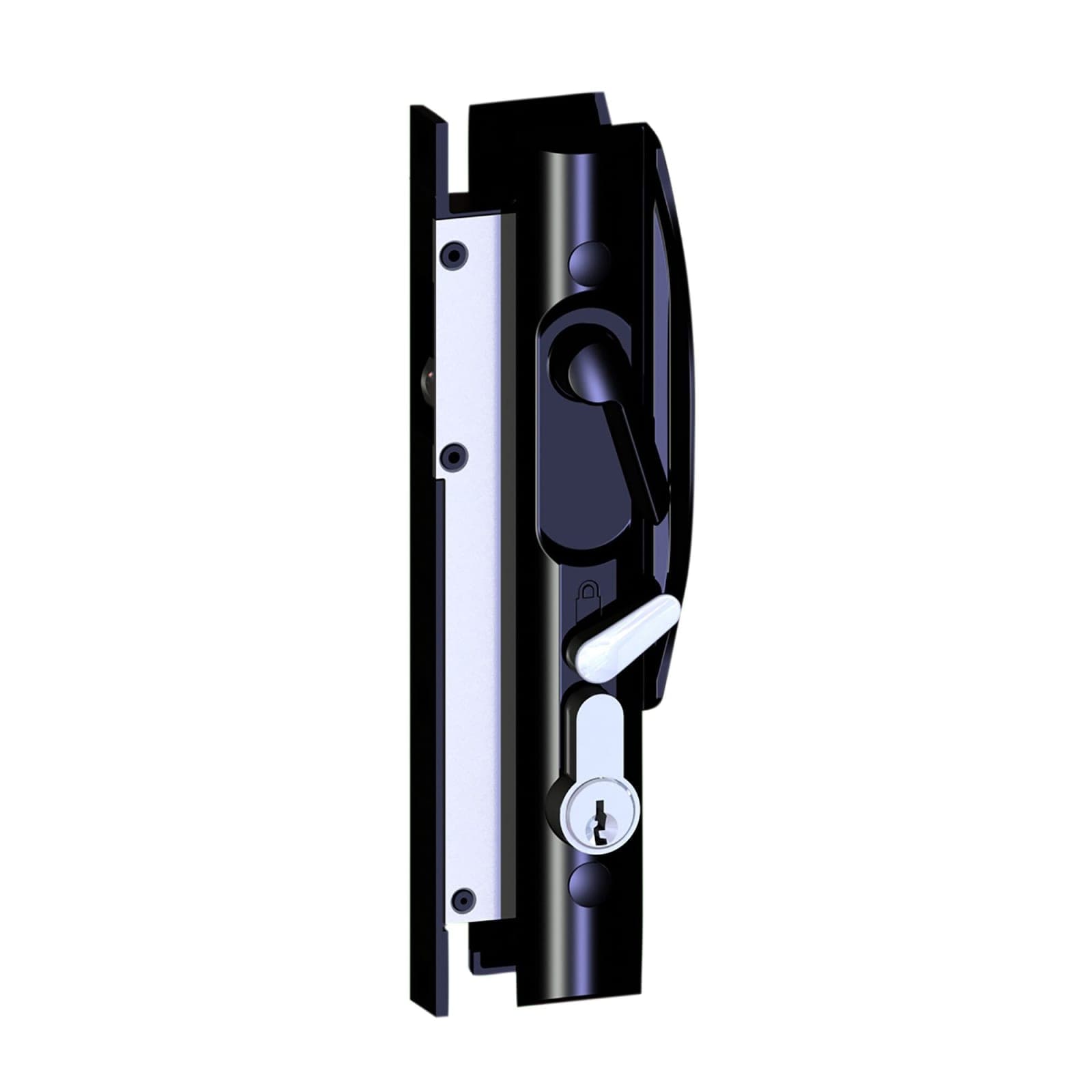 Y8103Blk Yale Quattro Sliding Security Door Lock Black - Black (Hware)