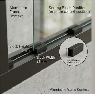 Setting Block 5 x 21 x 100mm x Qty 100 - Black (Hware)