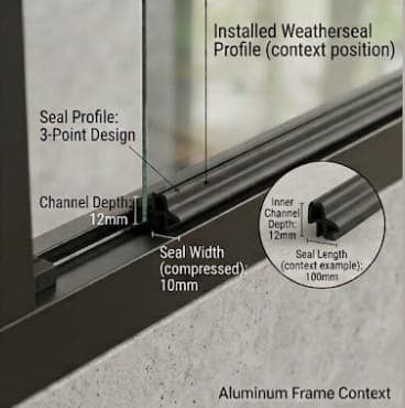 PB48-400-3P Weatherseal x 650M Blk - Black (Hware)