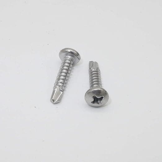 8G x 3/4 (19mm) SS Phillips U/Cut S/Tap Screw x 1000 - Satin Stainless Steel (Hware)