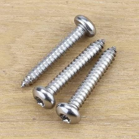 8G x 1 1/4 (32mm) 304SS Square Pan W/Wind S/Tap Screw x 500 - Not Specified (Hware)