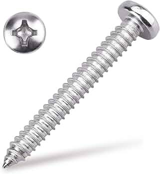 10G x 1 (25mm) 304SS Sq #2 Pan S/Tap Screw x 1000 - Stainless Steel (Hware)