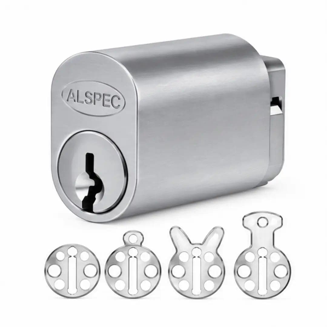 Alspec A570 Cylinder With V W x Z R Cam Key A05 SC - Satin Chrome